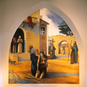 Fresco: Return of the Prodigal, Interior of Chapel of the Prodigal in Montreat College