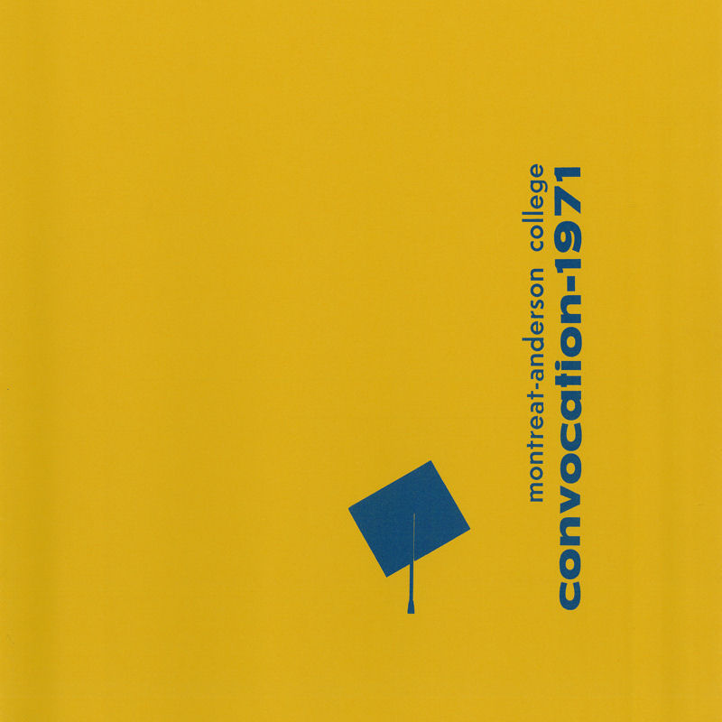 1971 Commencement Program