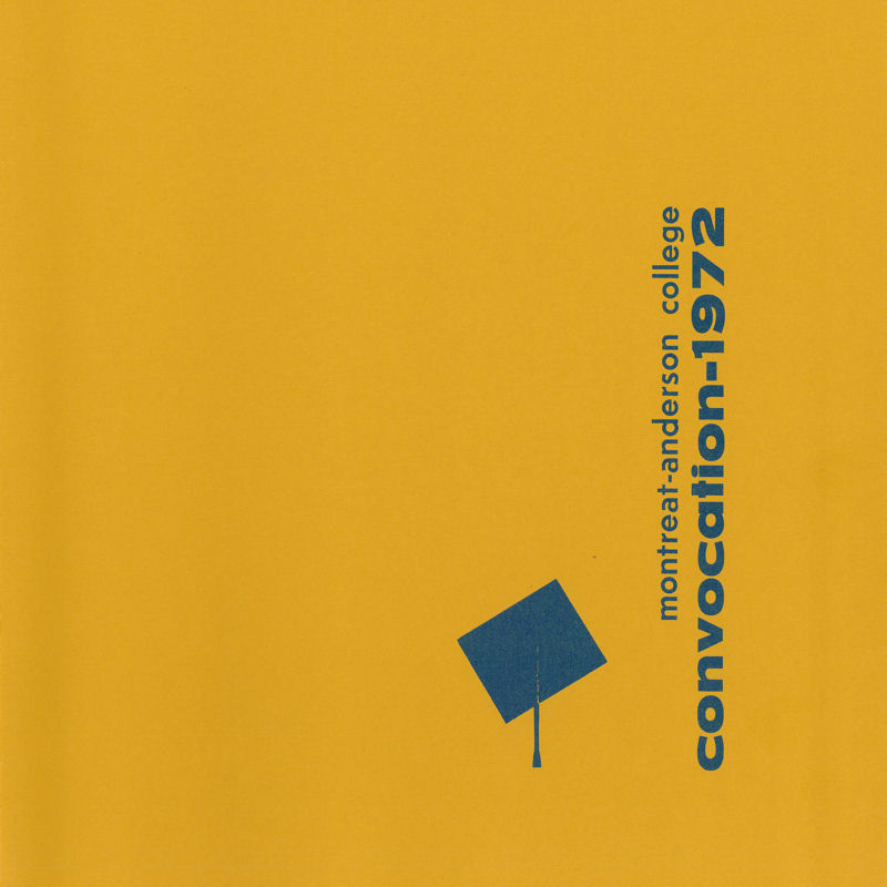 1972 Commencement Program