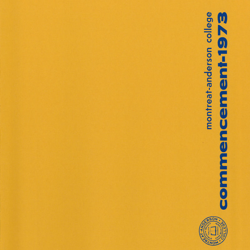1973 Commencement Program