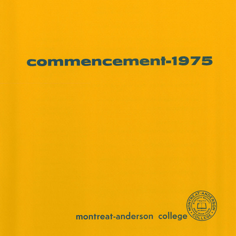 1975 Commencement Program