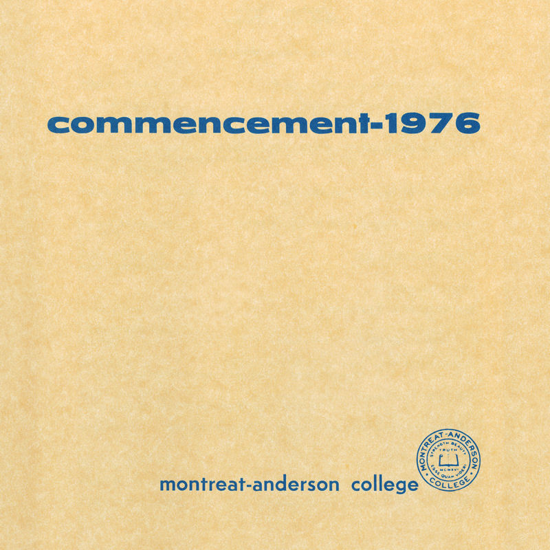 1976 Commencement Program