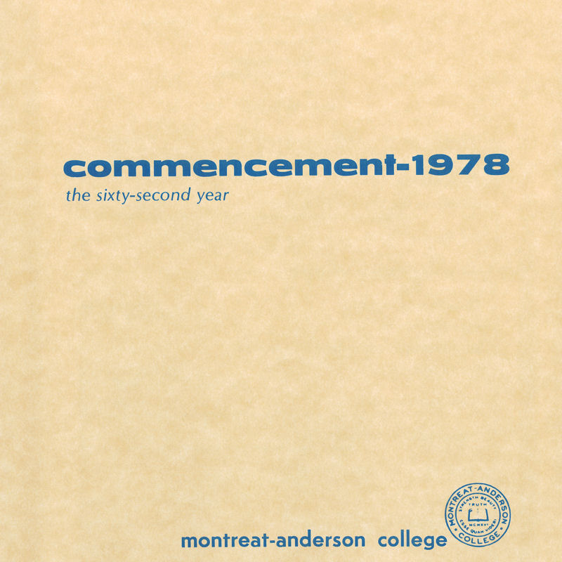 1978 Commencement Program