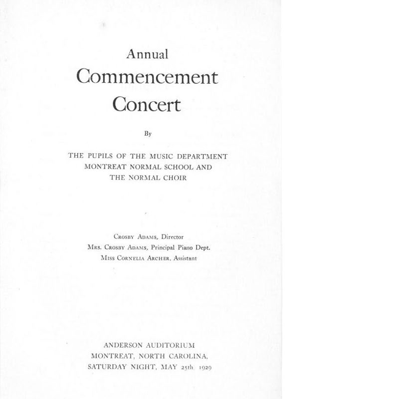 Annual Commencement Concert Program
