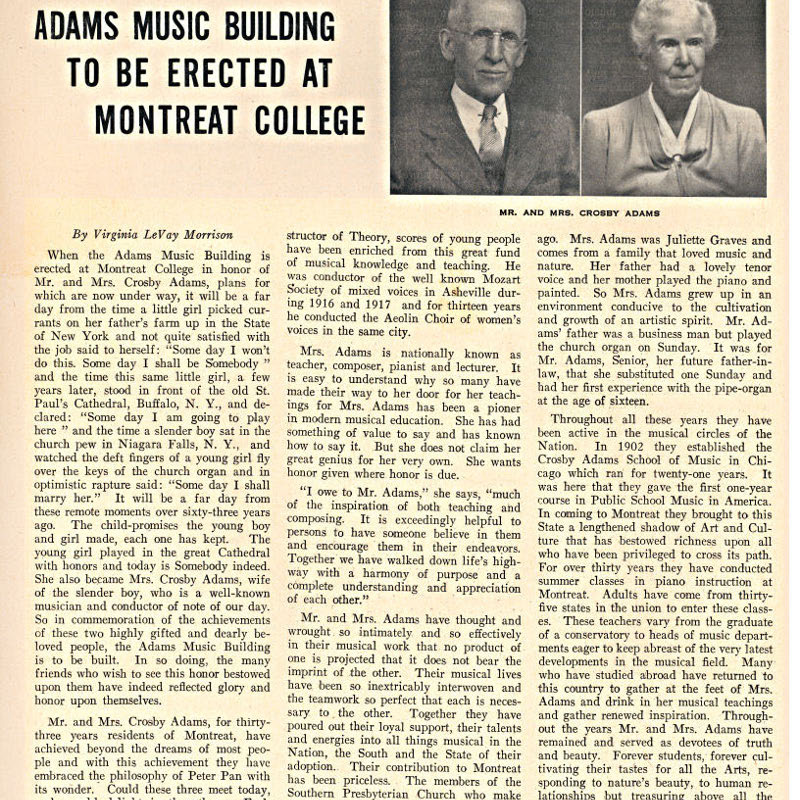 Crosby Adams Fine Arts Building 1