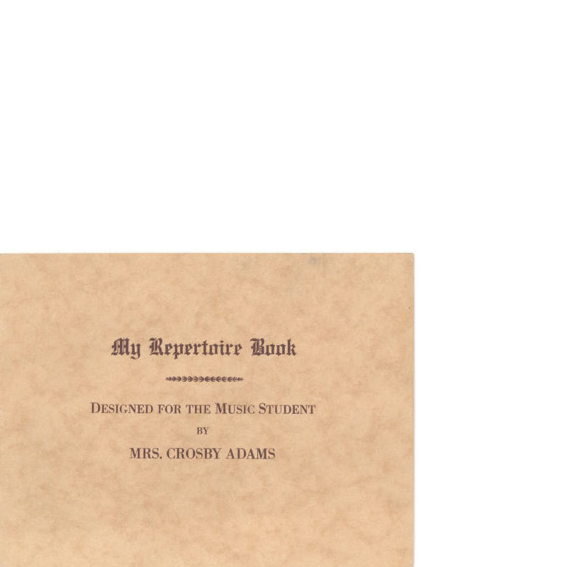 My Repertoire Book