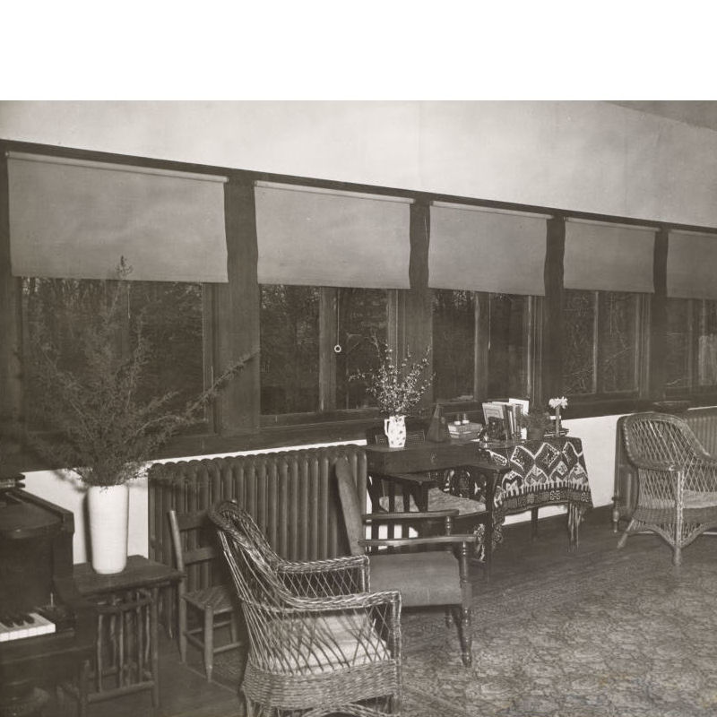 Photograph of Interior of Mr. and Mrs Crosby Adams Home Studio