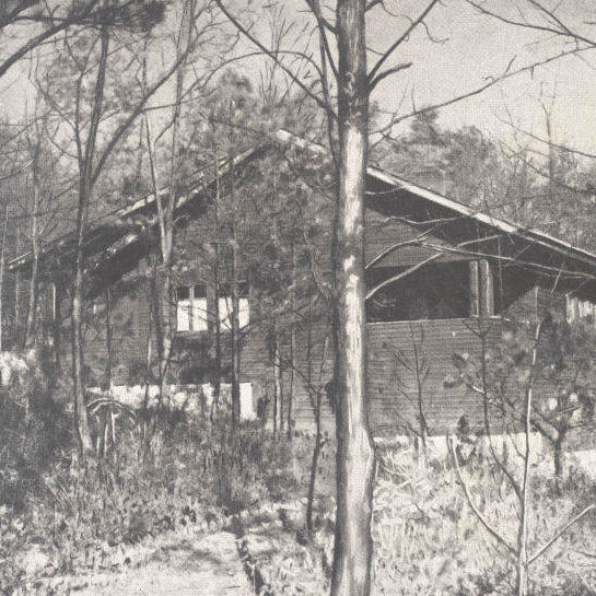 Photograph of The House-In-The-Woods, the Montreat, N.C. home of Mr. and Mrs. Crosby Adams