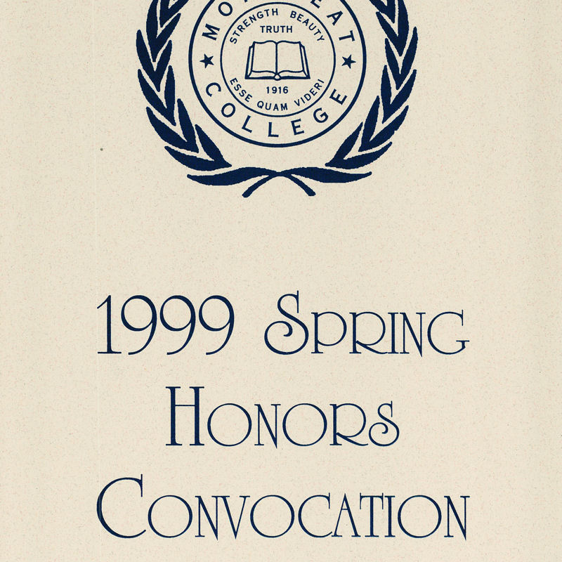 Honors Convocation Program 1999