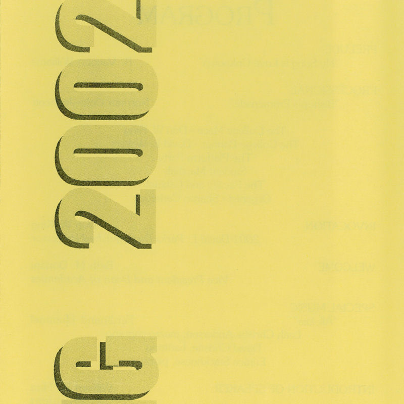 Honors Convocation Program 2002