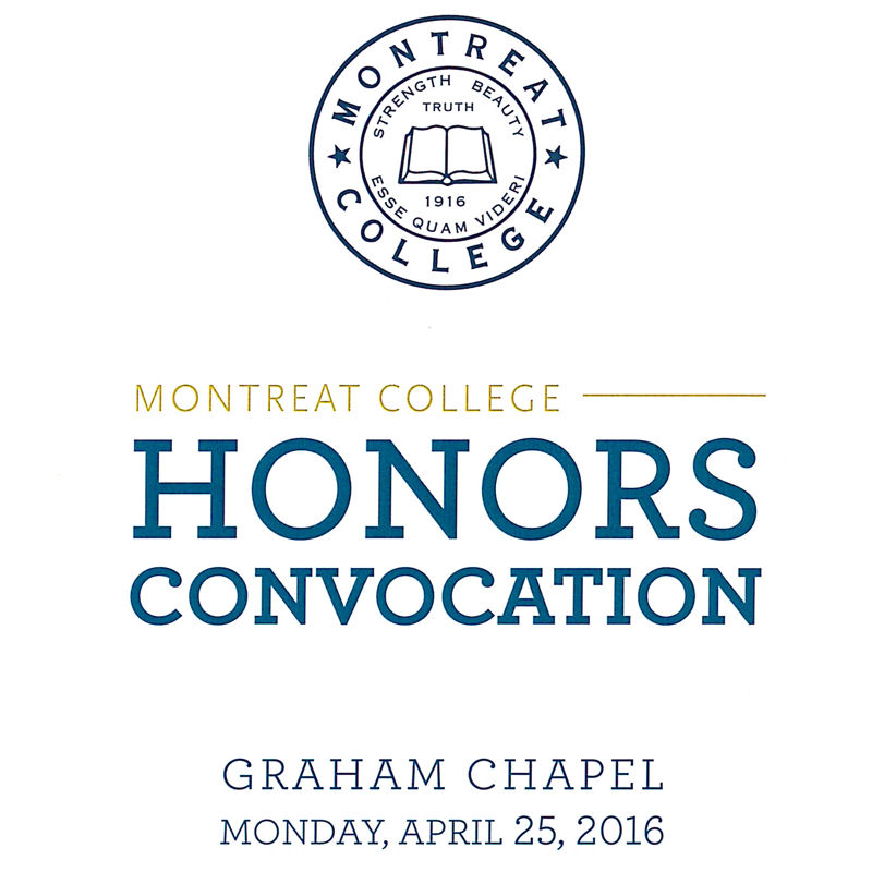 Honors Convocation Program 2016