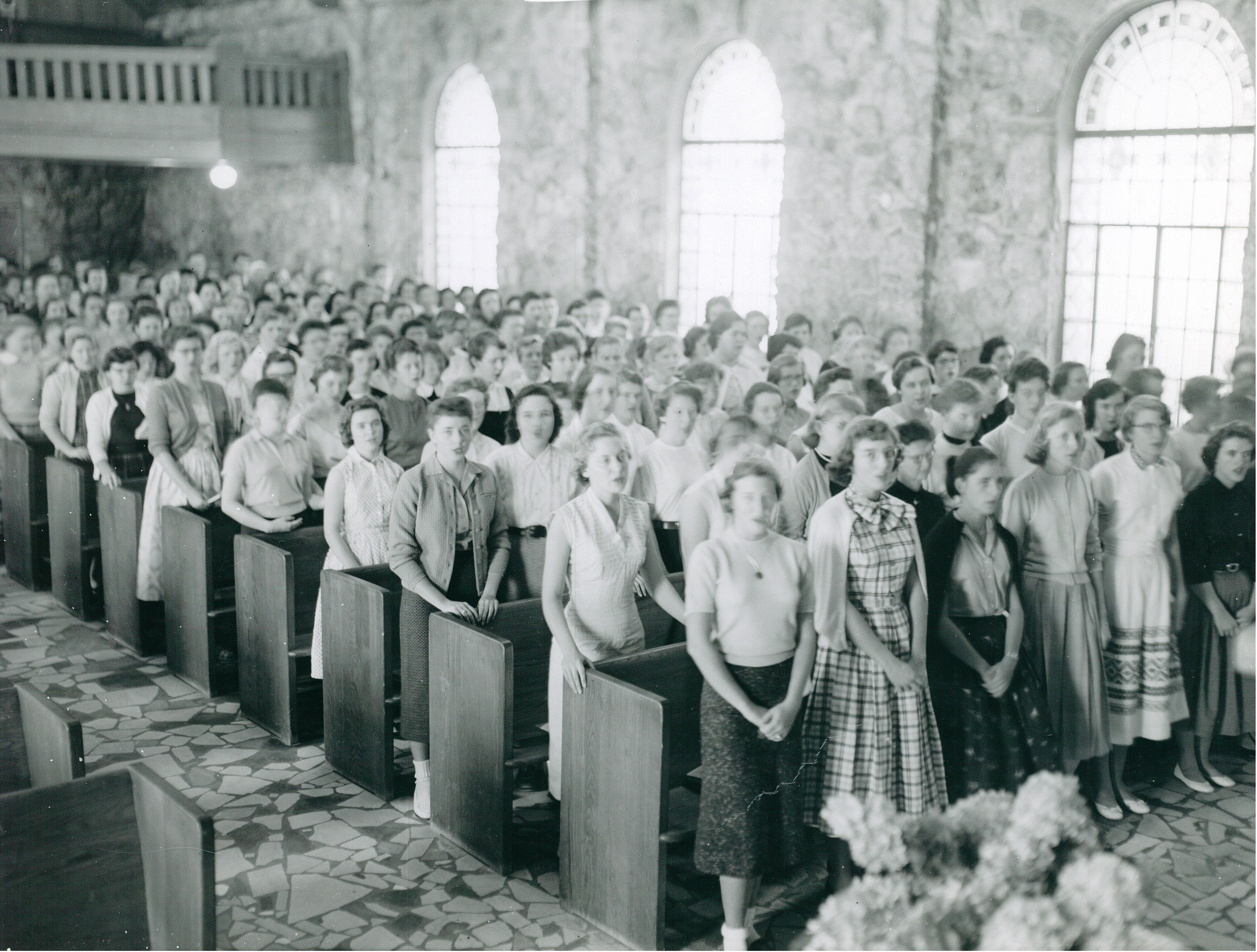 Montreat College students in Chapel