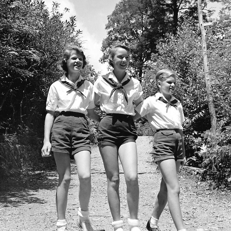 Three girls at Camp Montreat for Girls