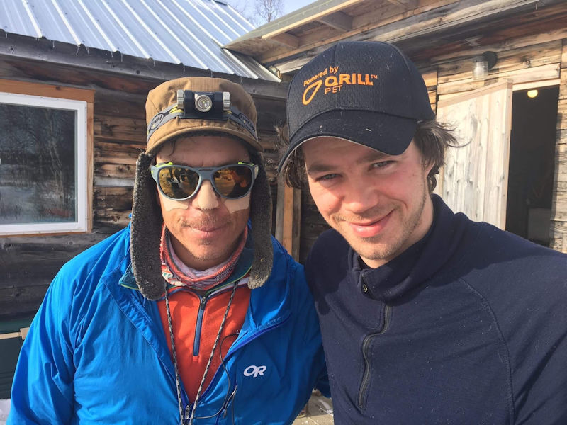 Peter with 2018 Iditarod sled dog race champion Joar Leifseth Ulsom