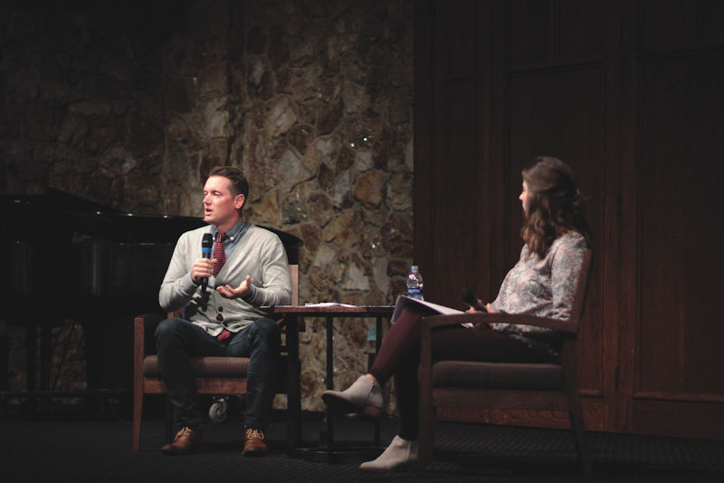 Drew Moser and Jess Fankhauser at Montreat College's 2018 Calling and Career Week