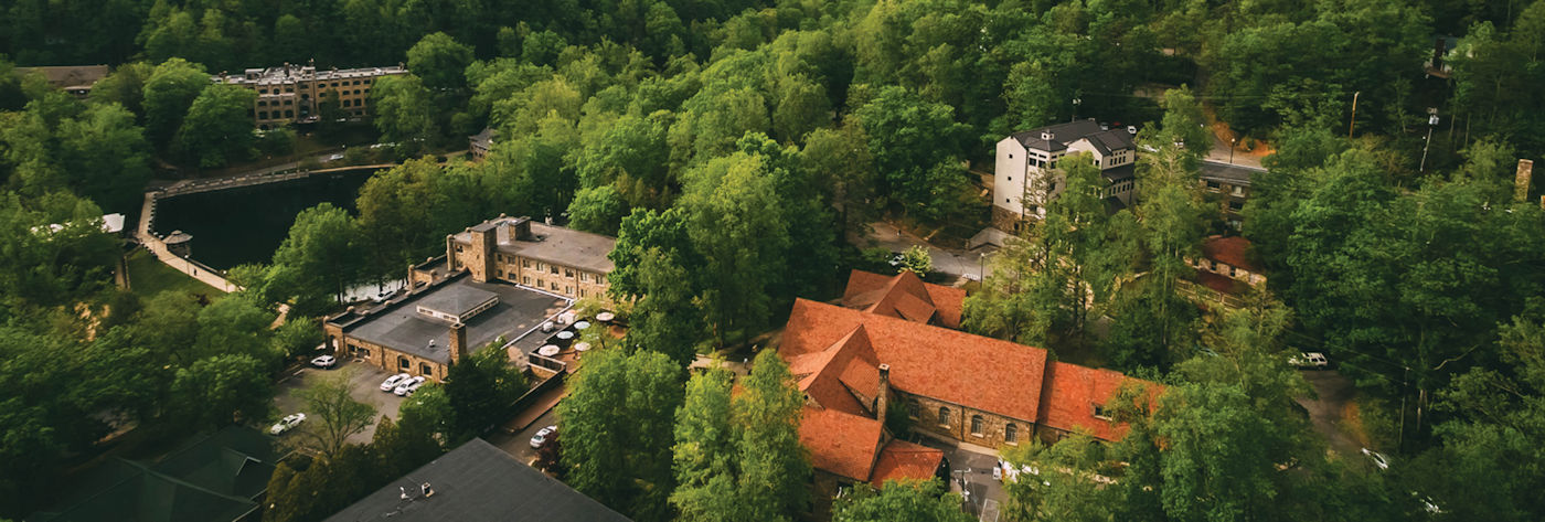 Aerial photo of Montreat Service