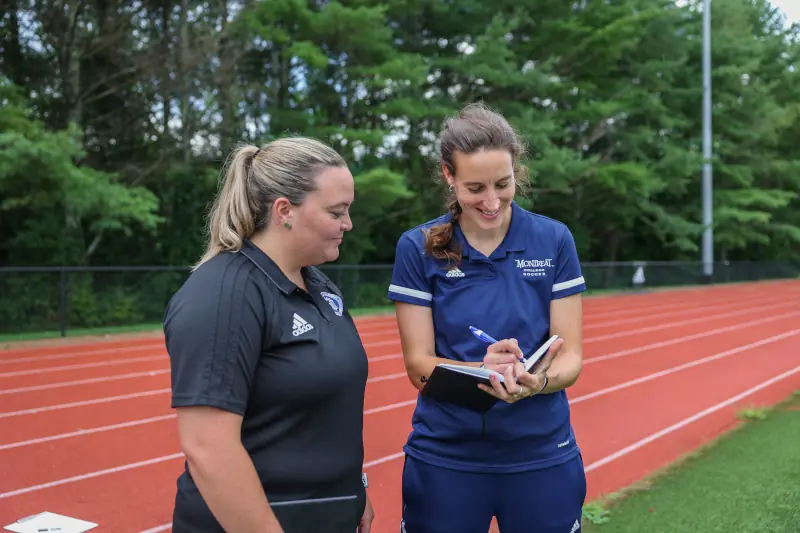 Women's track athlete and coach