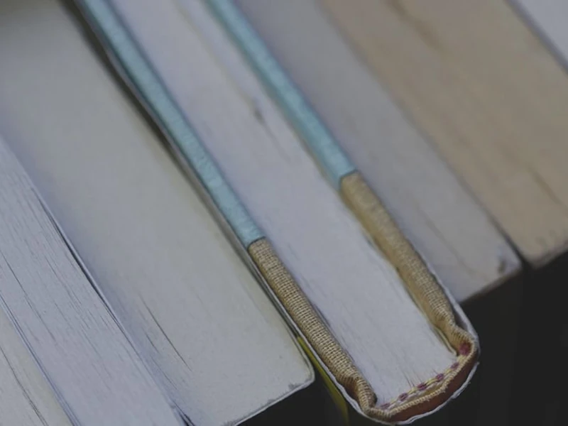 Photo of books from above