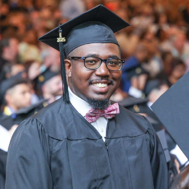 A young man graduates from Montreat College