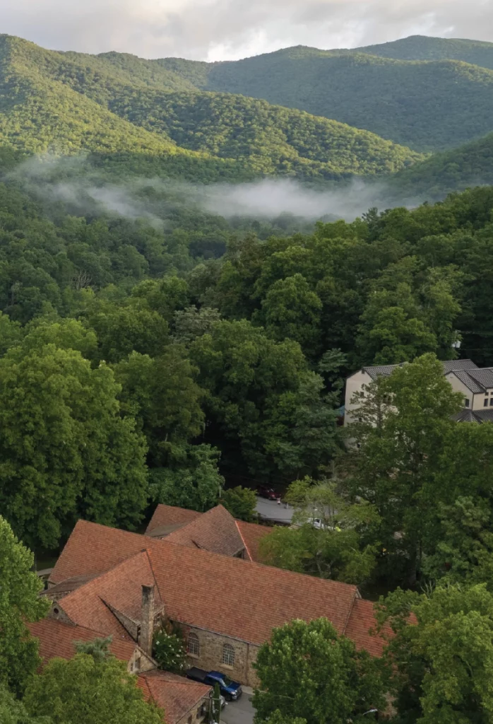Aerial picture of Gaither Hall