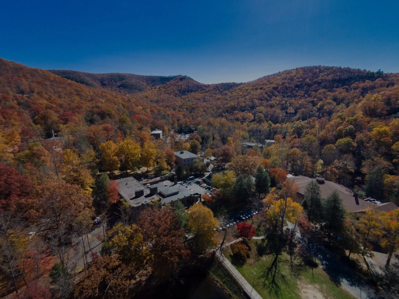 Aerial picture of Montreat college