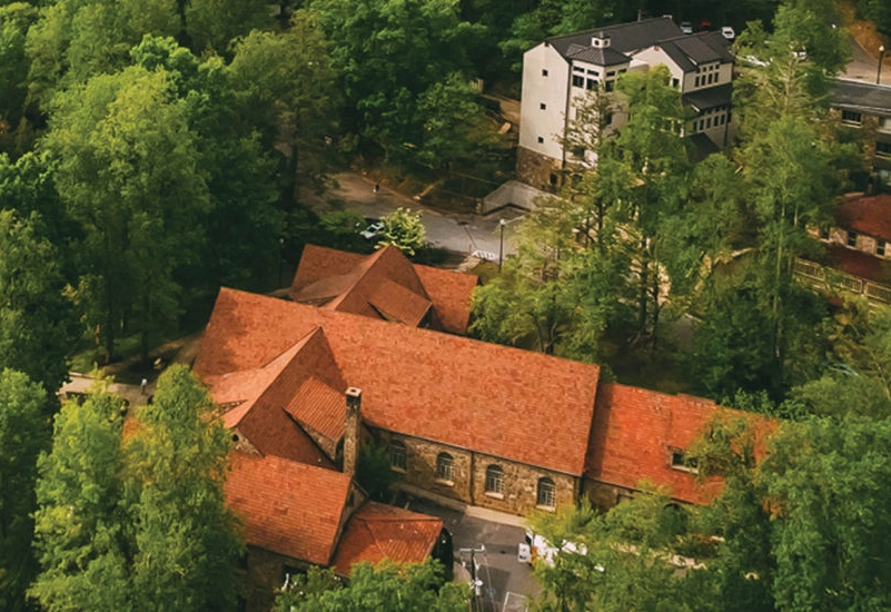 Aerial photo of Gaither Hall