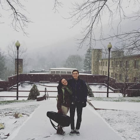 Daniel and Emily Lancaster at Montreat College