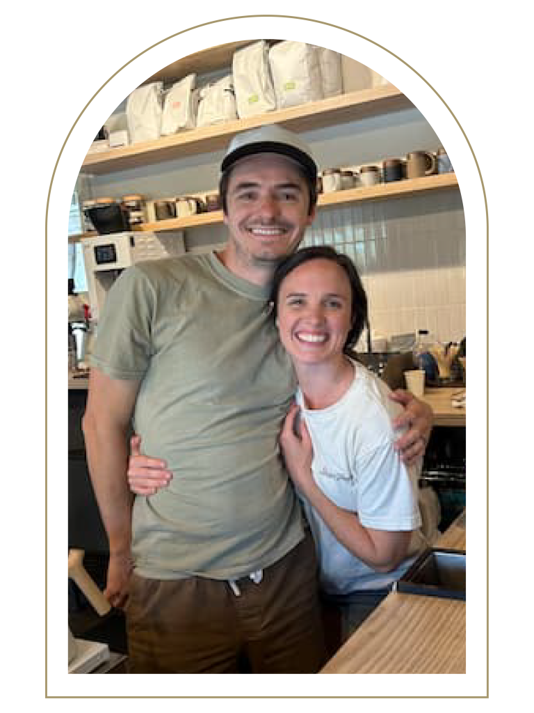 Daniel and Emily Lancaster with Montreat Arch