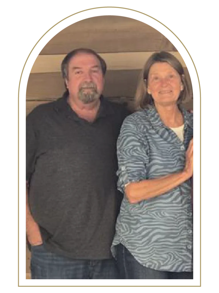 Rob and Natalie Schermerhorn Arched Photo