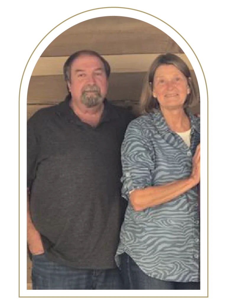 Rob and Natalie Schermerhorn Arched Photo